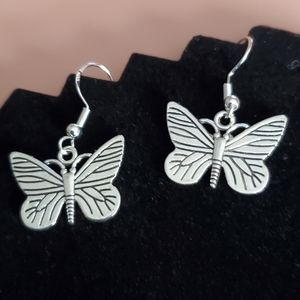 New Butterfly 🦋  .925 Sterling Silver Hook Style Earrings